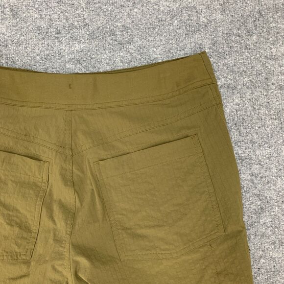 Rei Shorts Womens 4 Olive Cragland Ripstop Nylon Multi Pockets Water Repellant - Picture 11 of 13